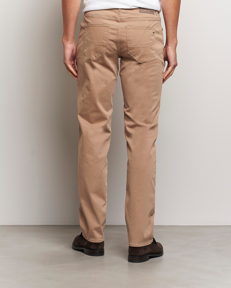 Men | Trousers | Brax | Cadiz Cotton Satin 5-Pocket Pants Beige