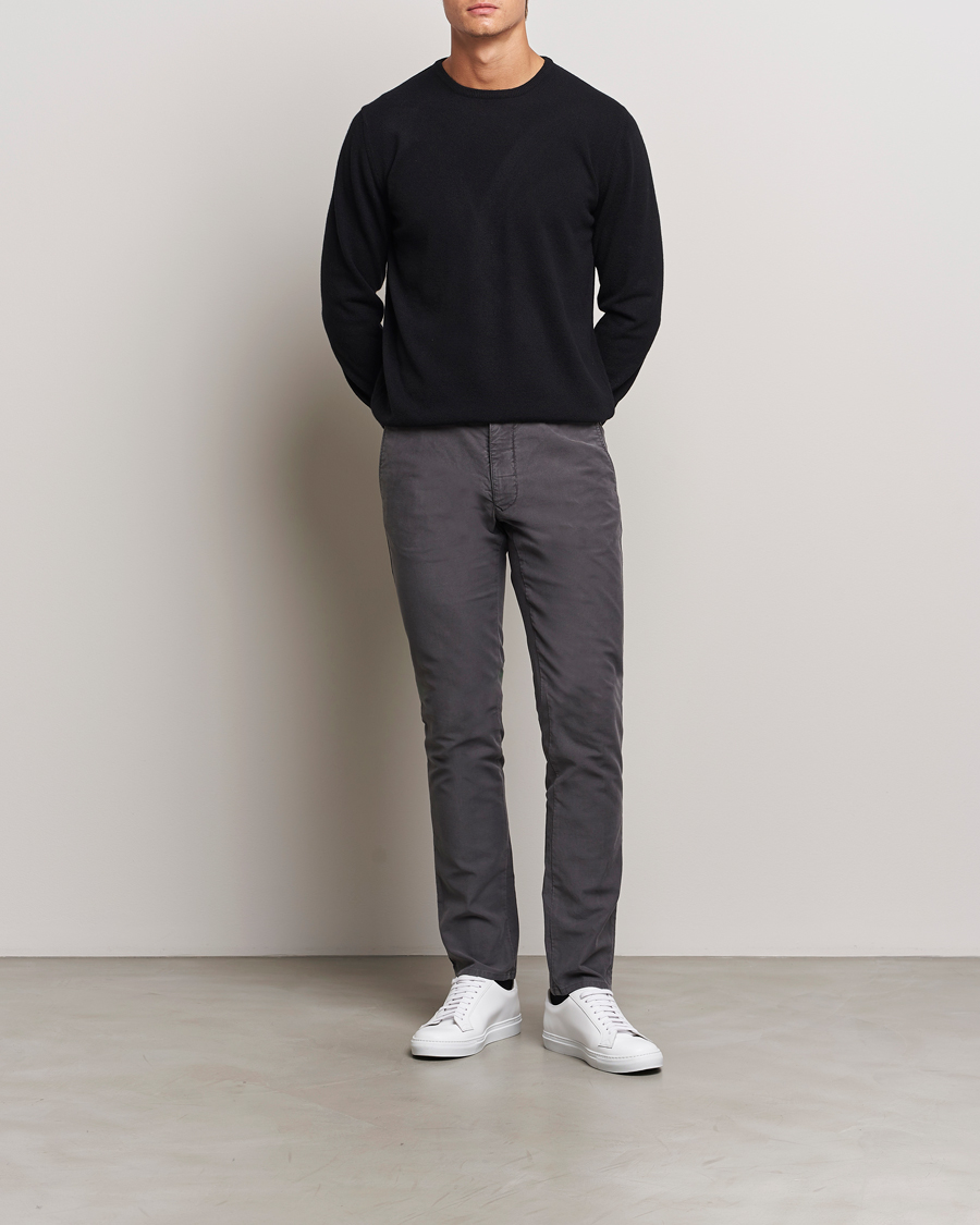 Men | Sweaters & Knitwear | Morgano | Wool/Cashmere Crewneck Black