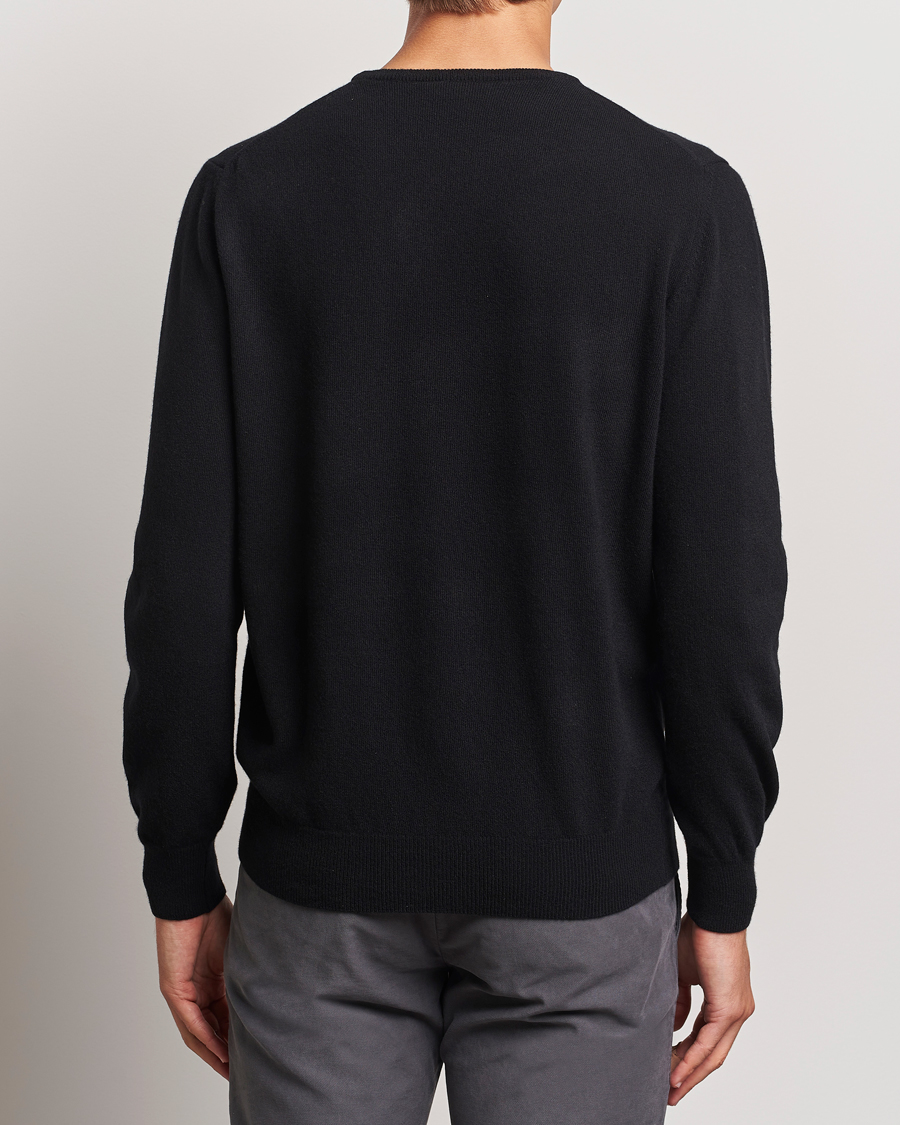 Men | Sweaters & Knitwear | Morgano | Wool/Cashmere Crewneck Black
