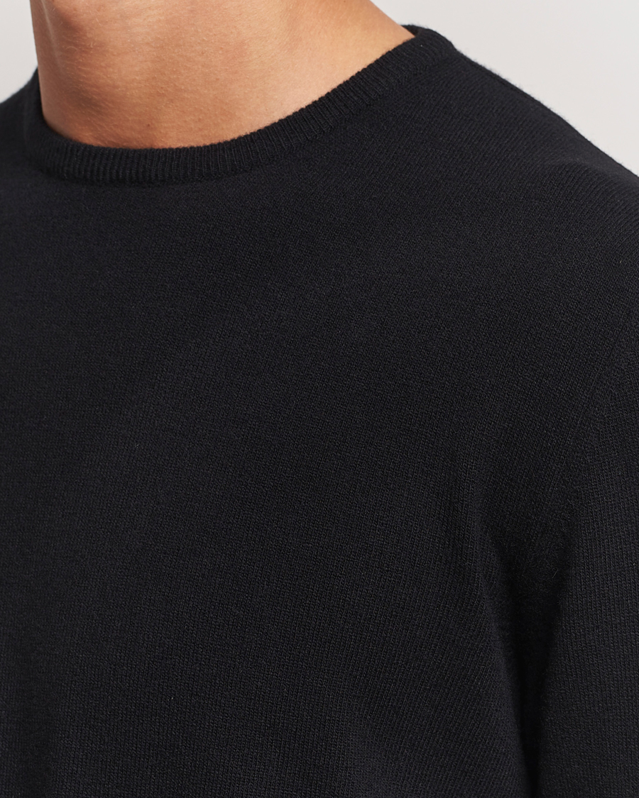 Men | Sweaters & Knitwear | Morgano | Wool/Cashmere Crewneck Black