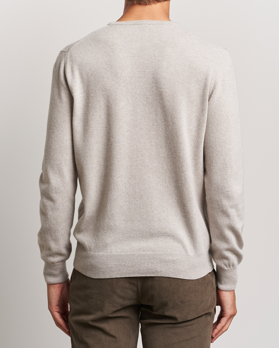Men | Sweaters & Knitwear | Morgano | Wool/Cashmere Crewneck Beige