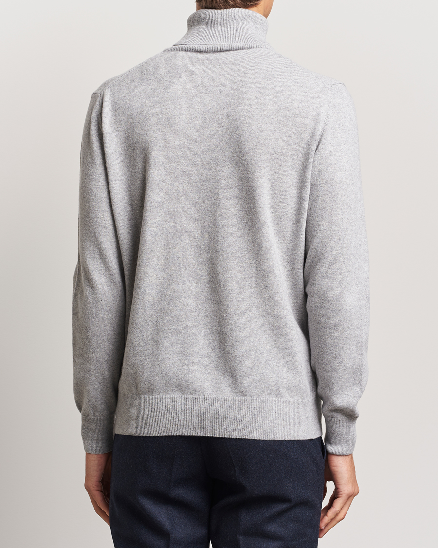 Men | Sweaters & Knitwear | Morgano | Wool/Cashmere Rollneck Mid Grey