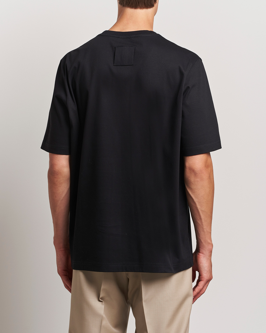 Men | T-Shirts | Lanvin | Embroidered Logo T-Shirt Black