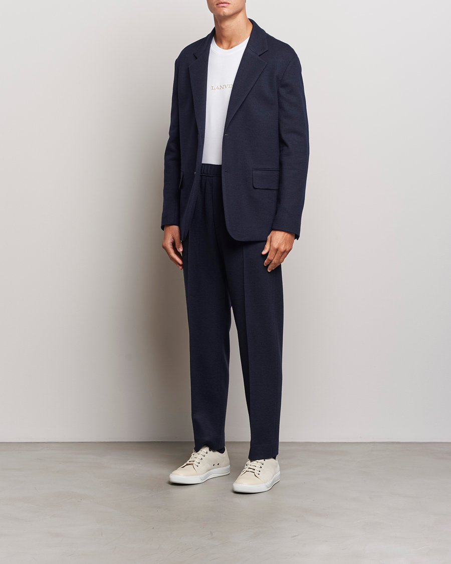 Men | Blazers | Lanvin | Unconstructed Wool Blazer Navy