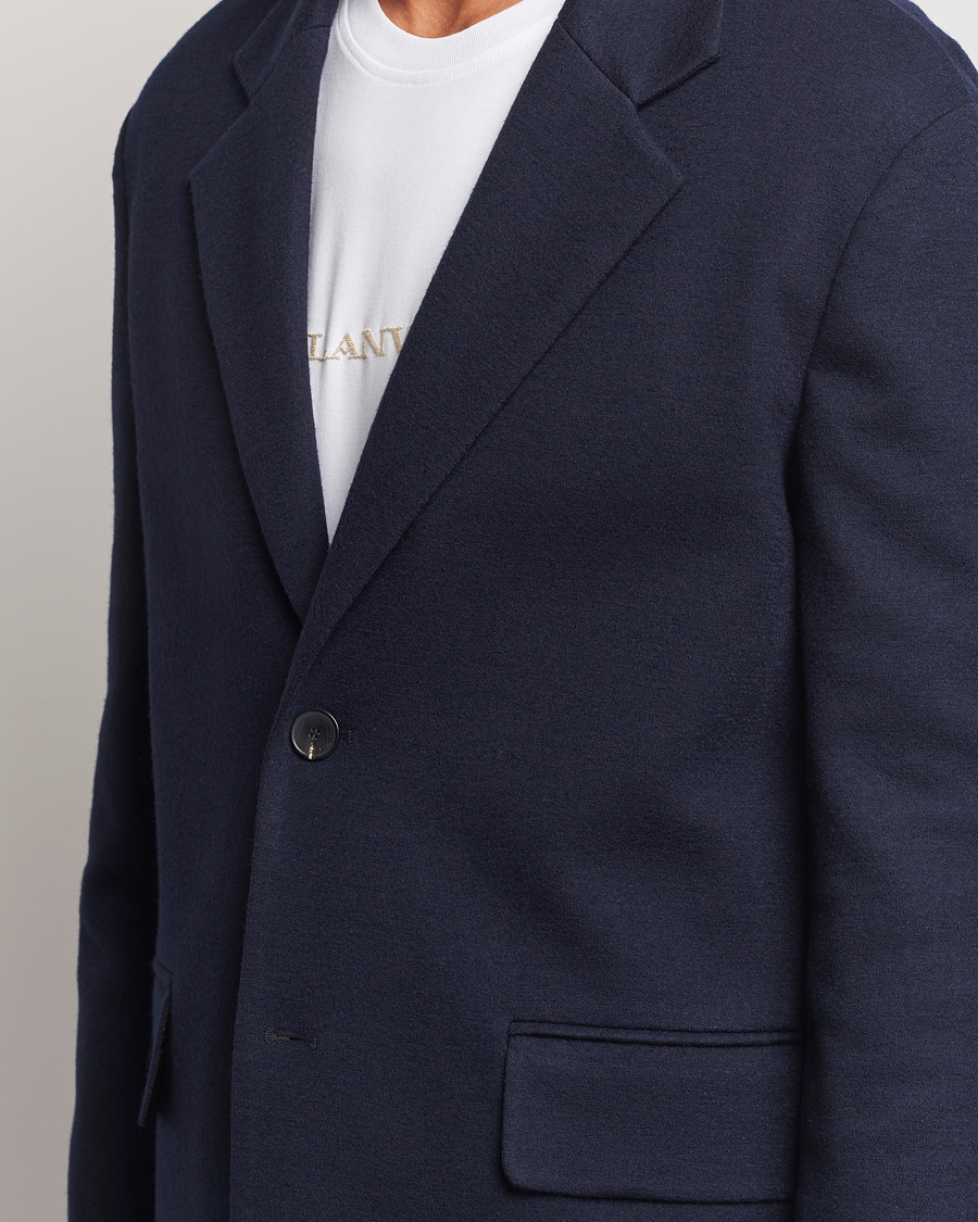 Men | Blazers | Lanvin | Unconstructed Wool Blazer Navy