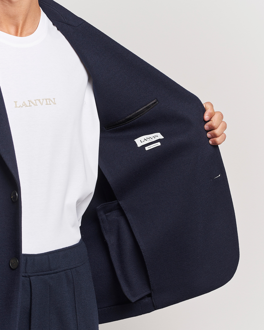Men | Blazers | Lanvin | Unconstructed Wool Blazer Navy