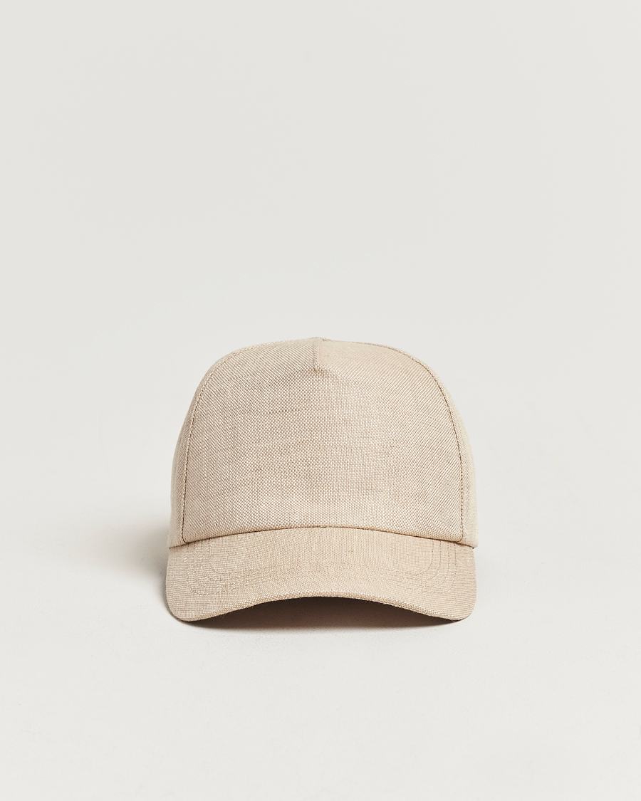 Men | Wigéns Baseball Linen Cap Sand | Wigéns | Baseball Linen Cap Sand