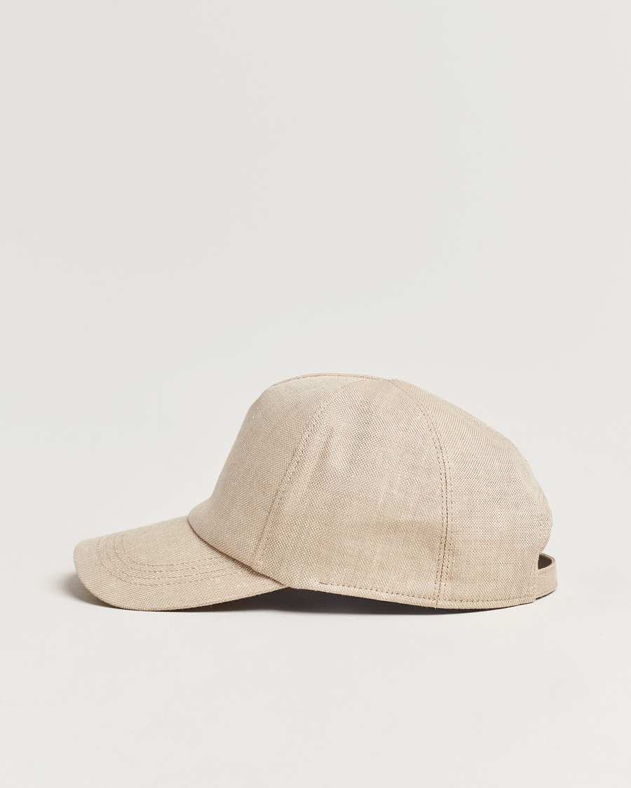 Men | Wigéns Baseball Linen Cap Sand | Wigéns | Baseball Linen Cap Sand