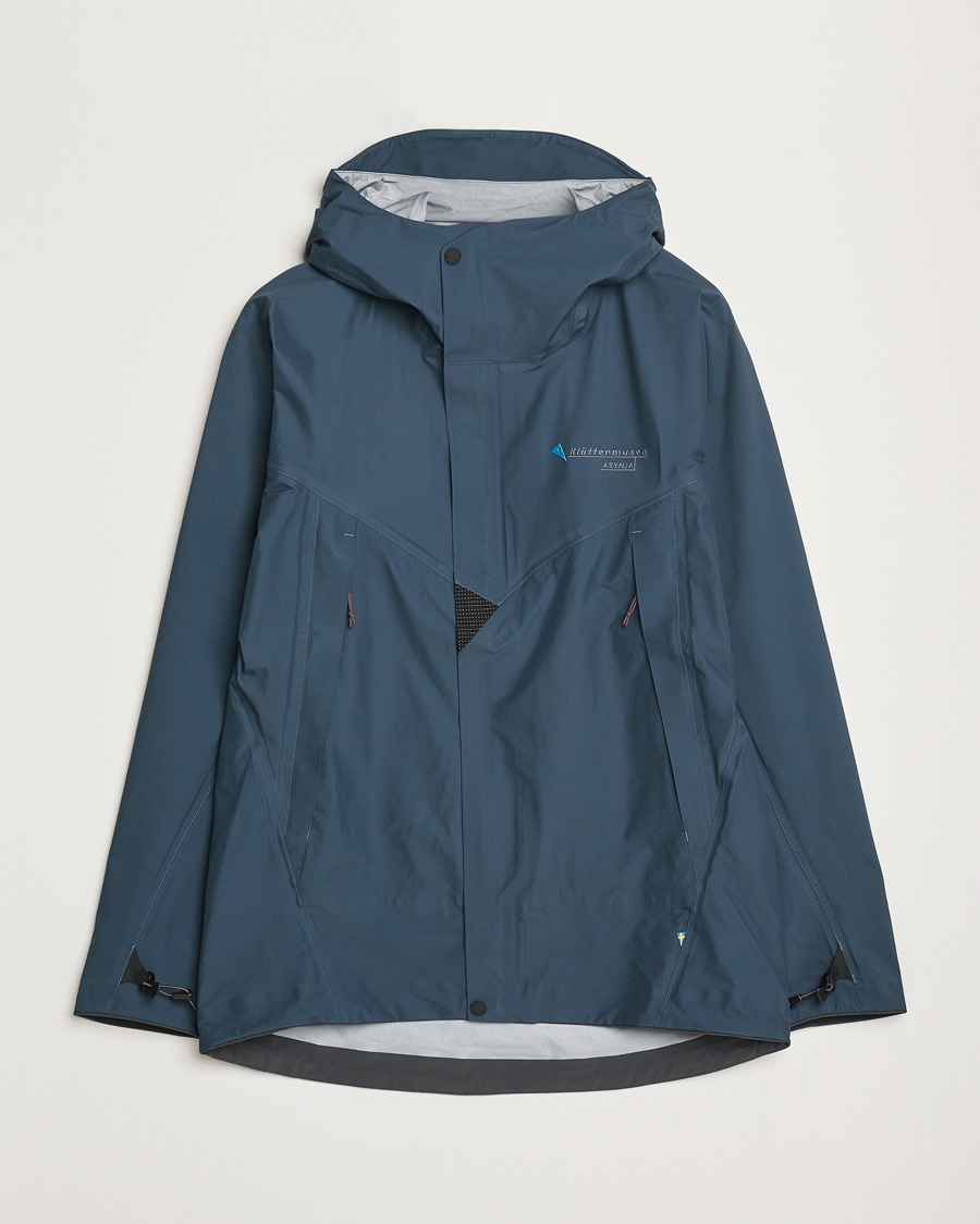 Men | Coats & Jackets | Klättermusen | Asynja Lightweight Waterproof Jacket Midnight Blue