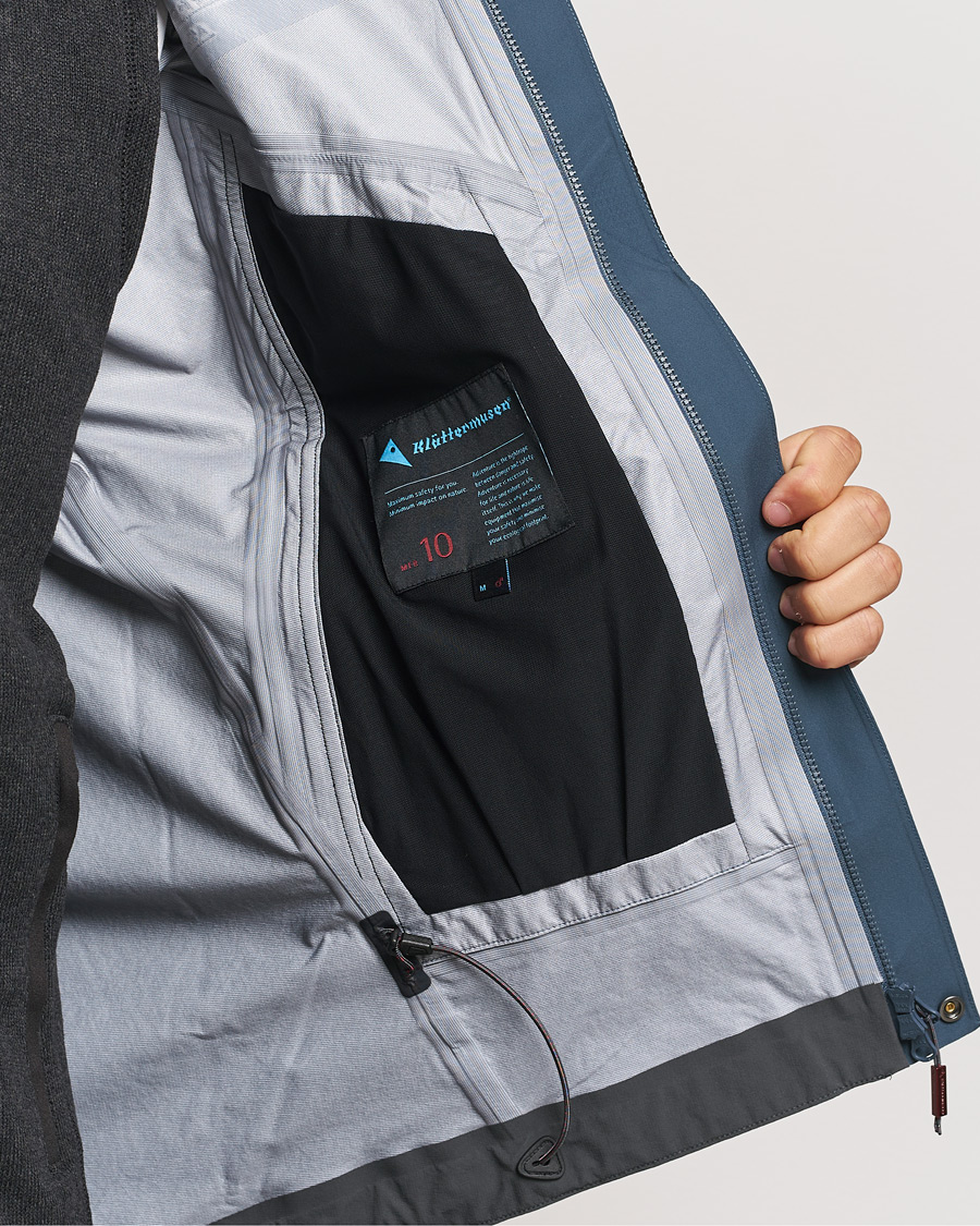 Men | Coats & Jackets | Klättermusen | Asynja Lightweight Waterproof Jacket Midnight Blue