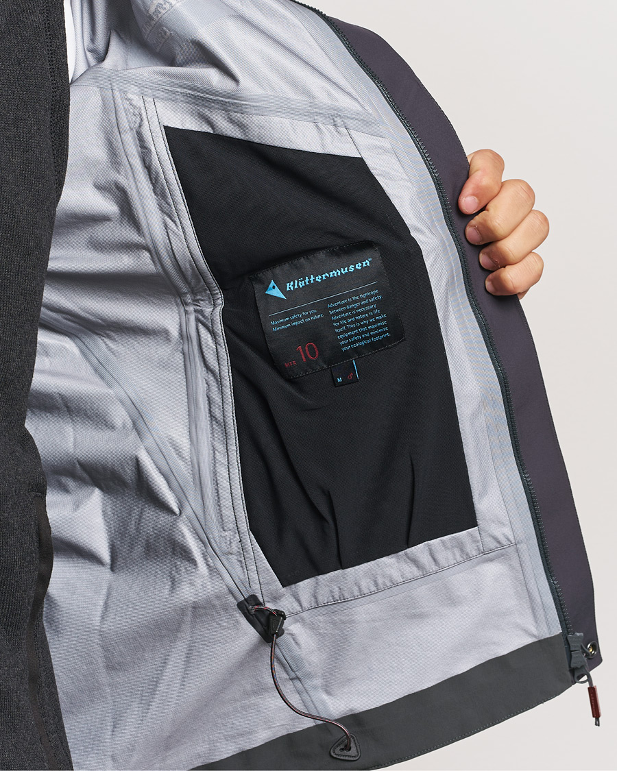 Men | Coats & Jackets | Klättermusen | Asynja Lightweight Waterproof Jacket Raven