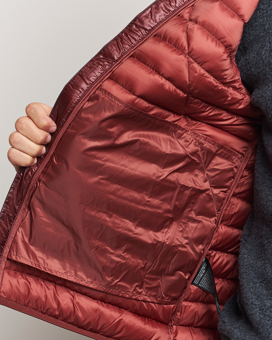 Men | Coats & Jackets | Klättermusen | Lopt Lightweight Down Vest Madder Red