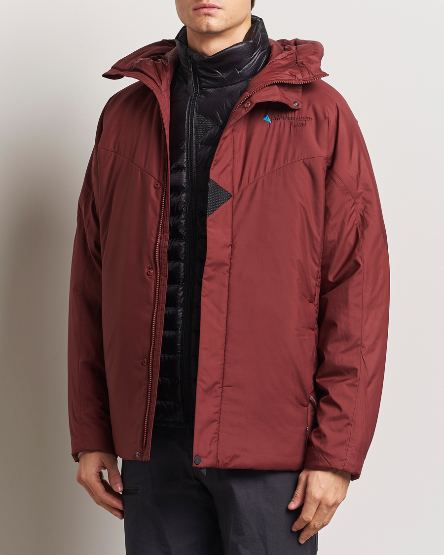Men | Coats & Jackets | Klättermusen | Lödyn Insulated Jacket Madder Red