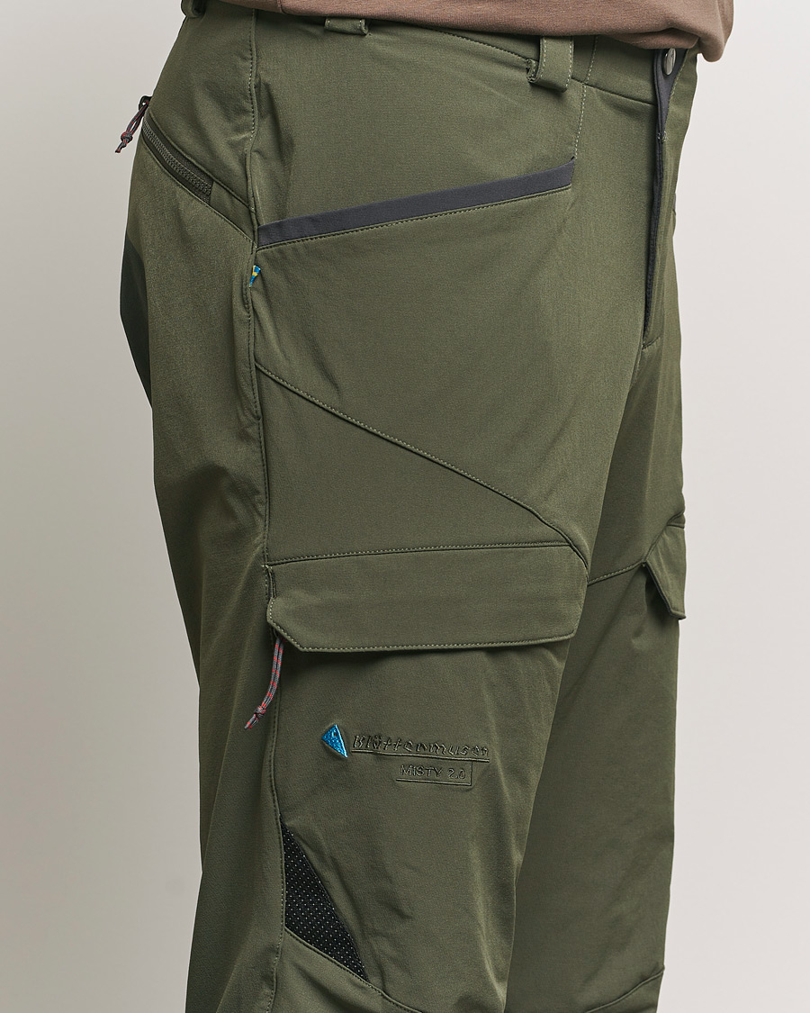Men | Trousers | Klättermusen | Misty 2.0 Softshell Pants Dark Dusty Green