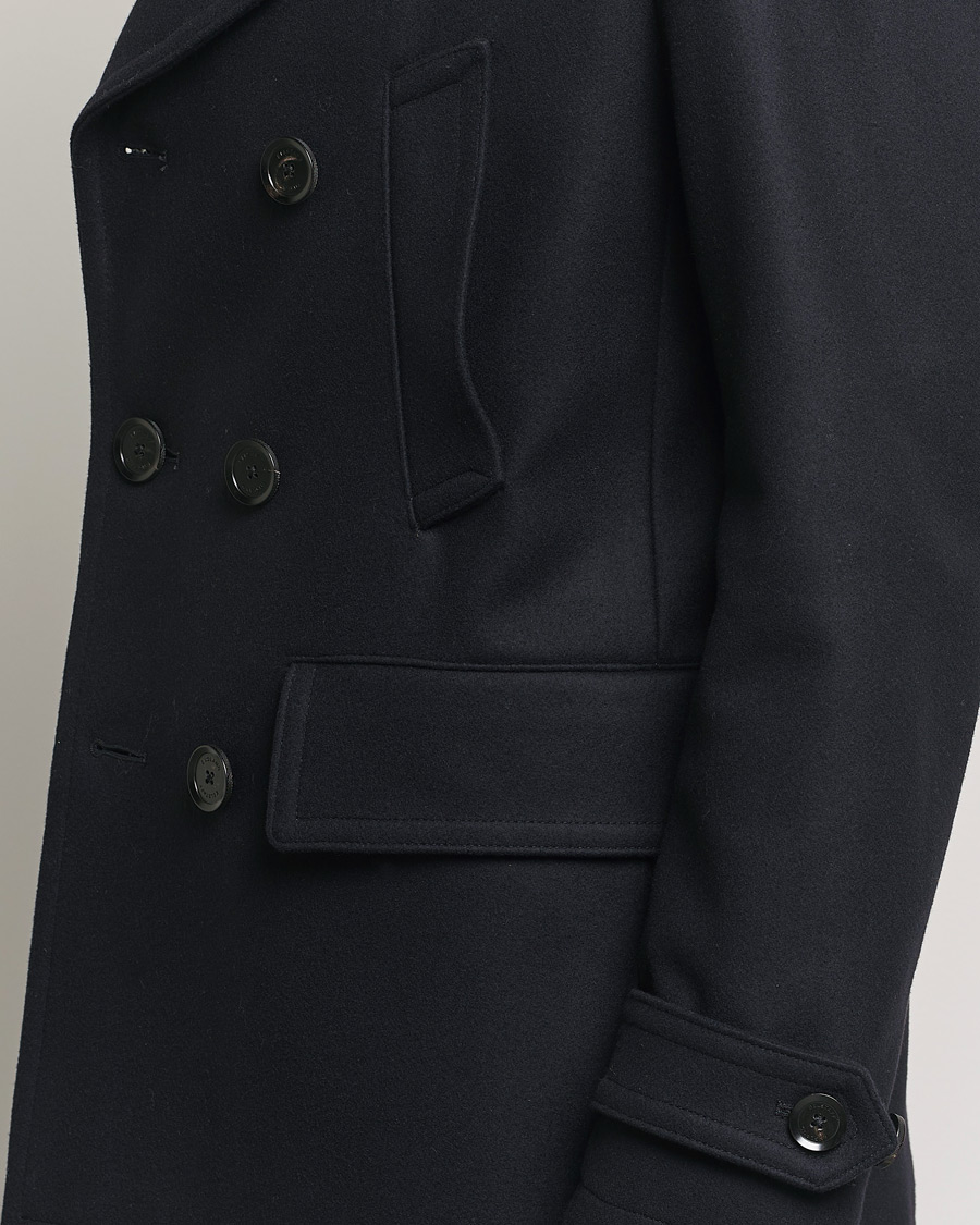 Men | Coats & Jackets | Belstaff | Milford Wool Peacoat Ink Blue
