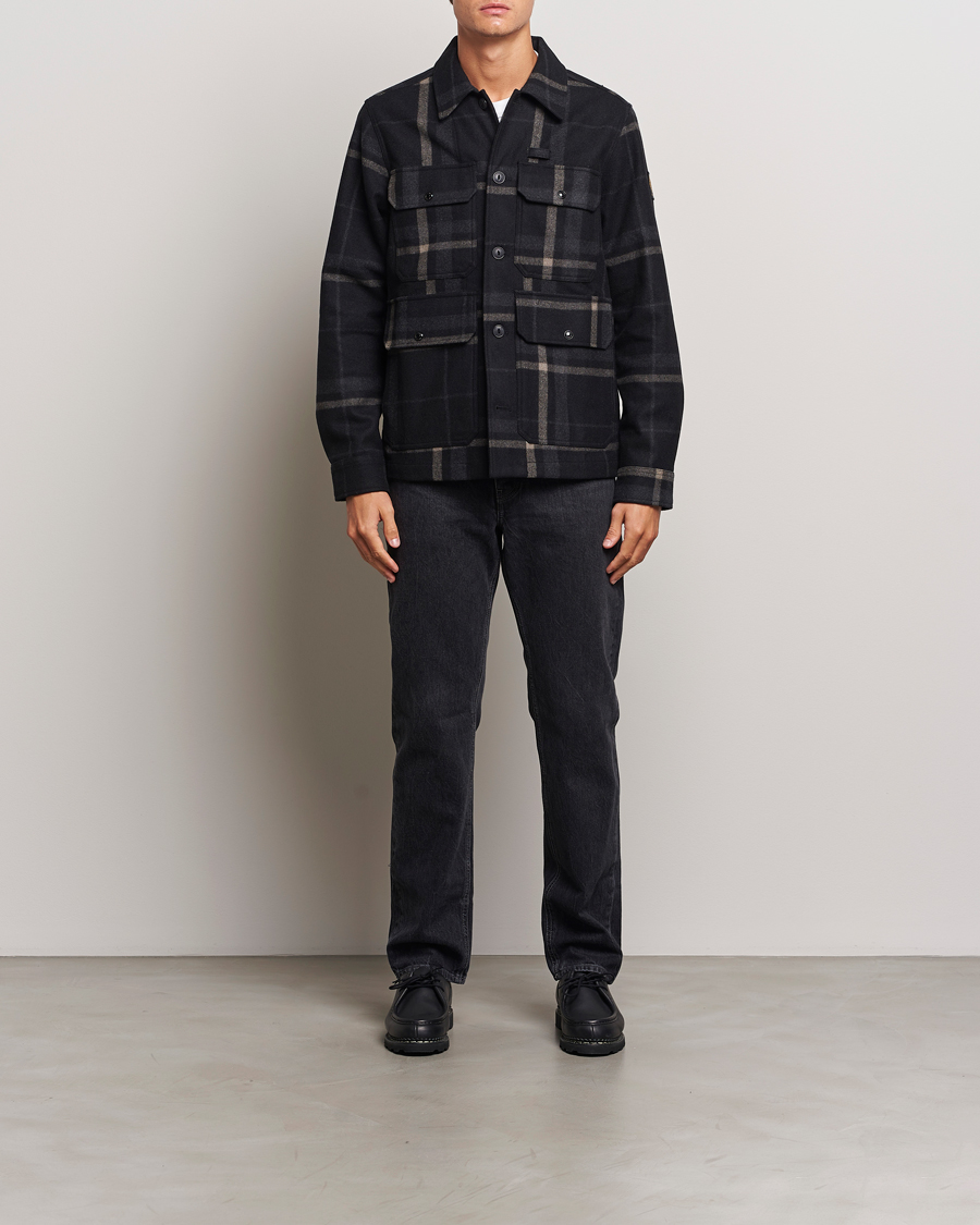 Men | Coats & Jackets | Belstaff | Forge Checked Wool Jacket Charcoal