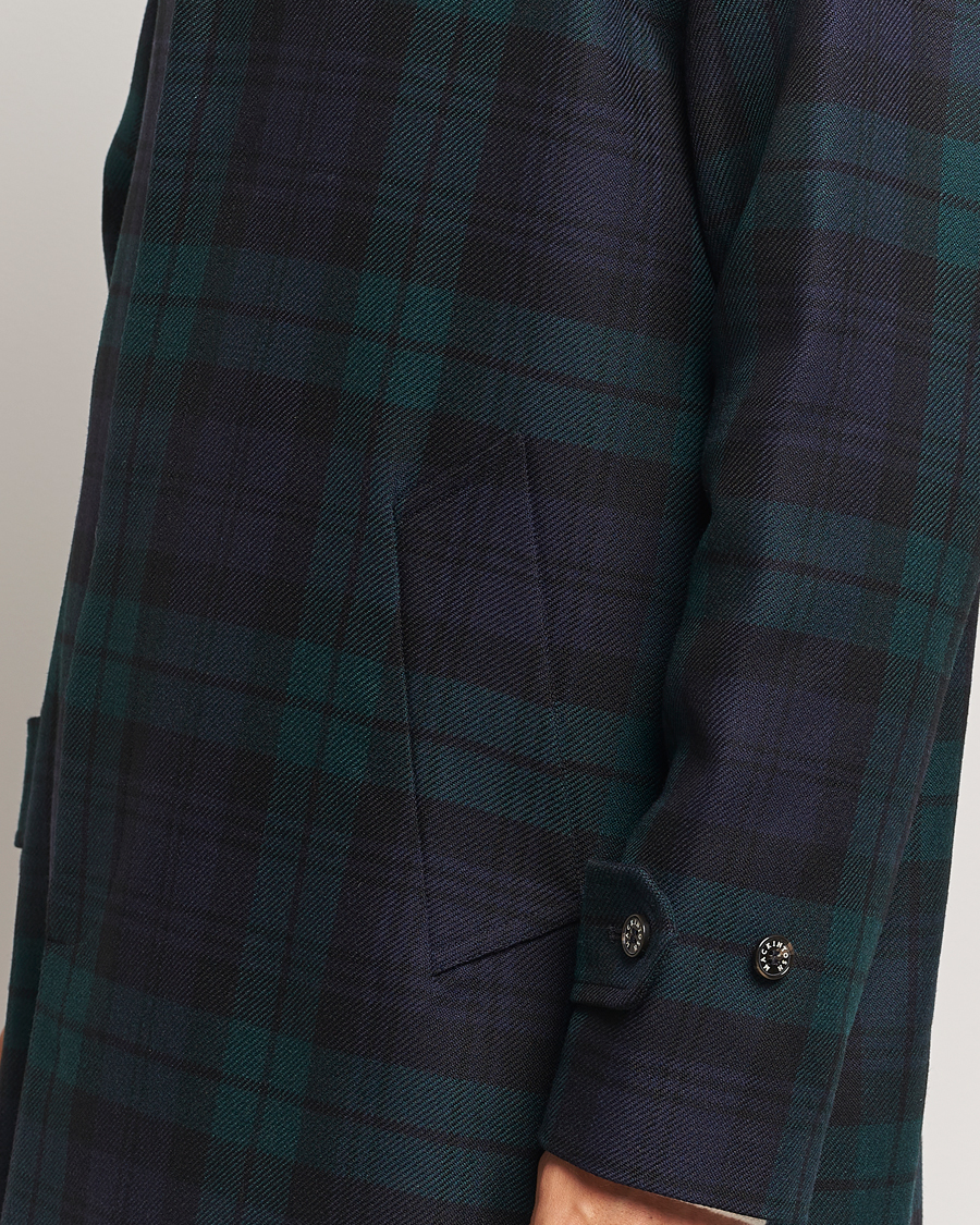 Men | Coats & Jackets | Mackintosh | Wool Soho Tartan Coat Blackwatch