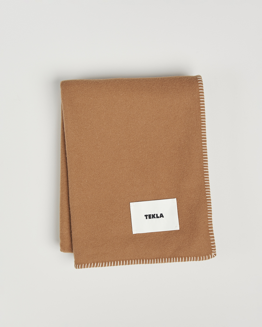 Men | Tekla Lambswool Blanket Oak | Tekla | Lambswool Blanket Oak