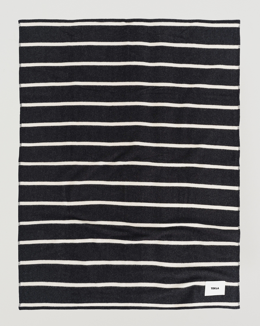 Men | Fabrics | Tekla | Lambswool Blanket Starling Stripes