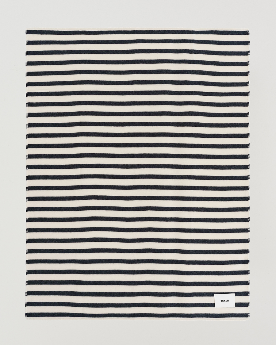 Men | Tekla Lambswool Blanket Magpie Stripes | Tekla | Lambswool Blanket Magpie Stripes