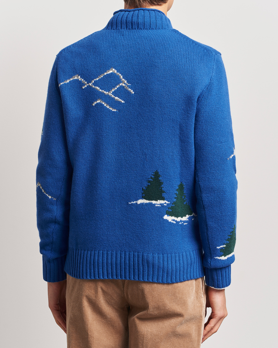 Men | Sweaters & Knitwear | Polo Ralph Lauren | Family Bear Knitted Polo Heritage Royal