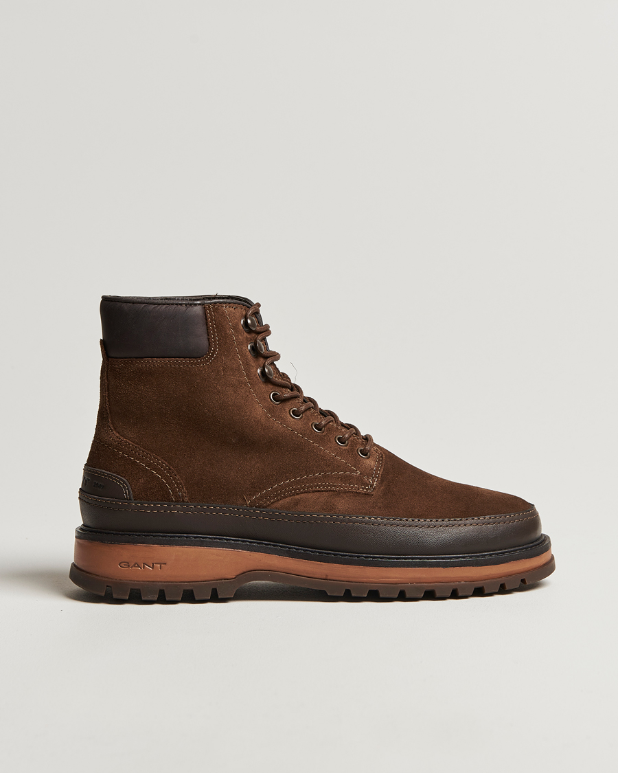 Men | GANT Clefton Felt Lined Suede Boot Tobacco Brown | GANT | Clefton Felt Lined Suede Boot Tobacco Brown