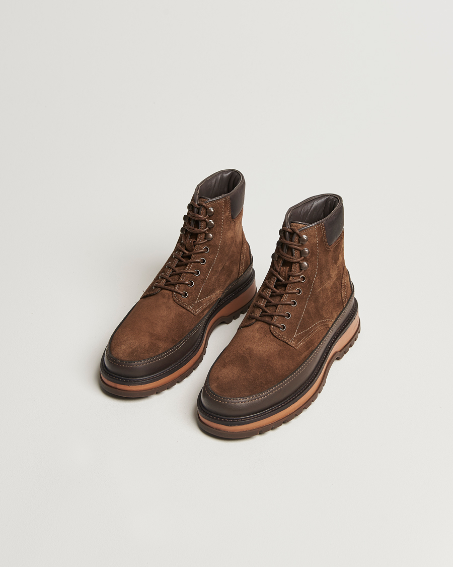 Men | GANT Clefton Felt Lined Suede Boot Tobacco Brown | GANT | Clefton Felt Lined Suede Boot Tobacco Brown