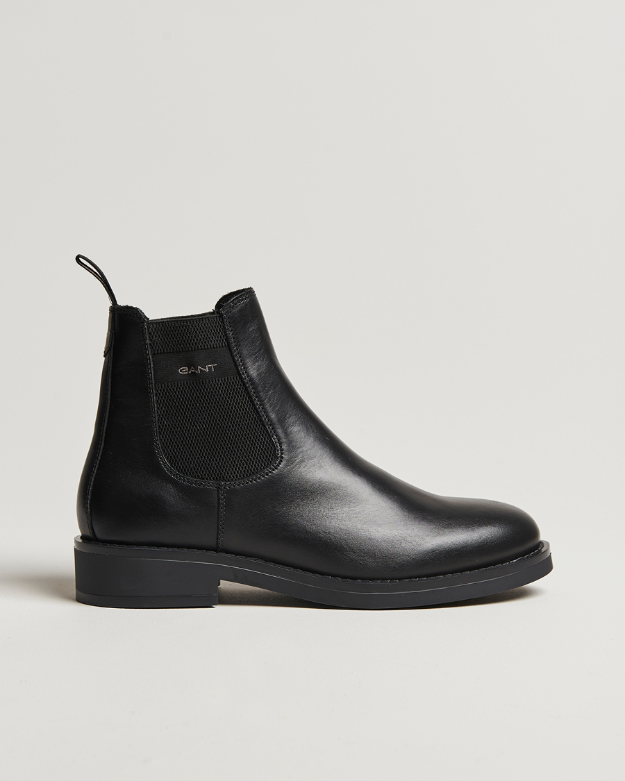 Men | GANT Prepdale Leather Chelsea Boot Black | GANT | Prepdale Leather Chelsea Boot Black