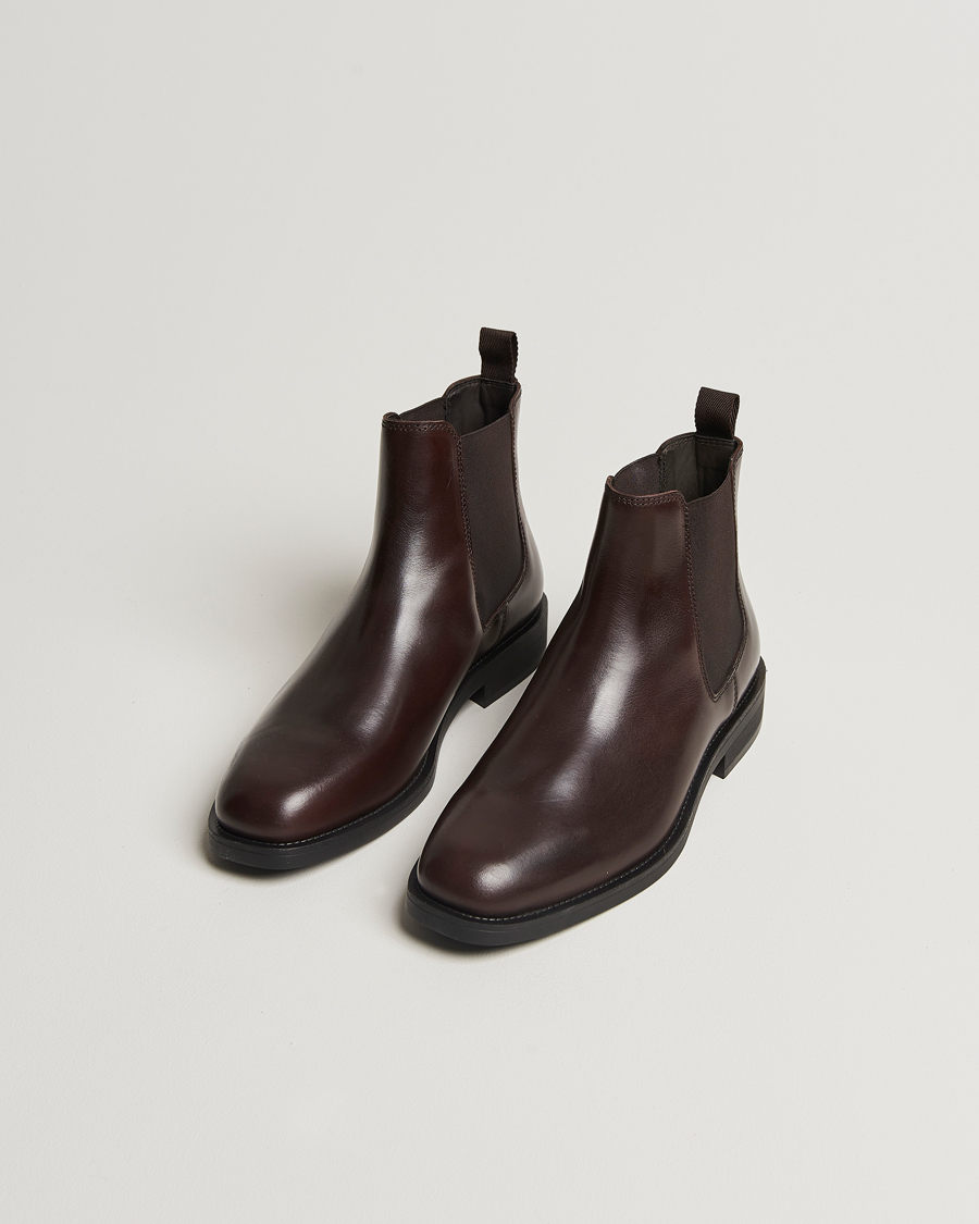 Men | GANT Rizmood Leather Chelsea Boot Dark Brown | GANT | Rizmood Leather Chelsea Boot Dark Brown