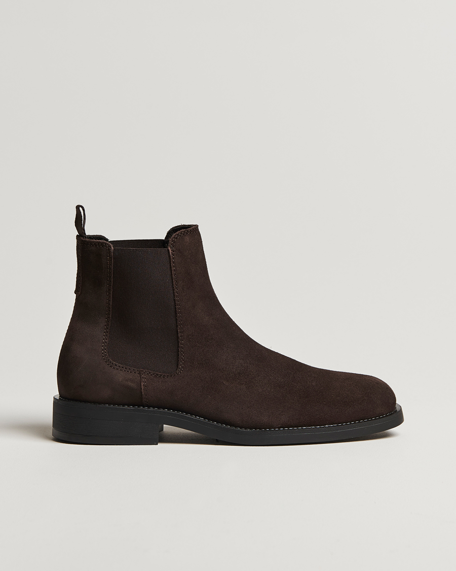 Men | GANT Rizmood Suede Chelsea Boot Dark Brown | GANT | Rizmood Suede Chelsea Boot Dark Brown