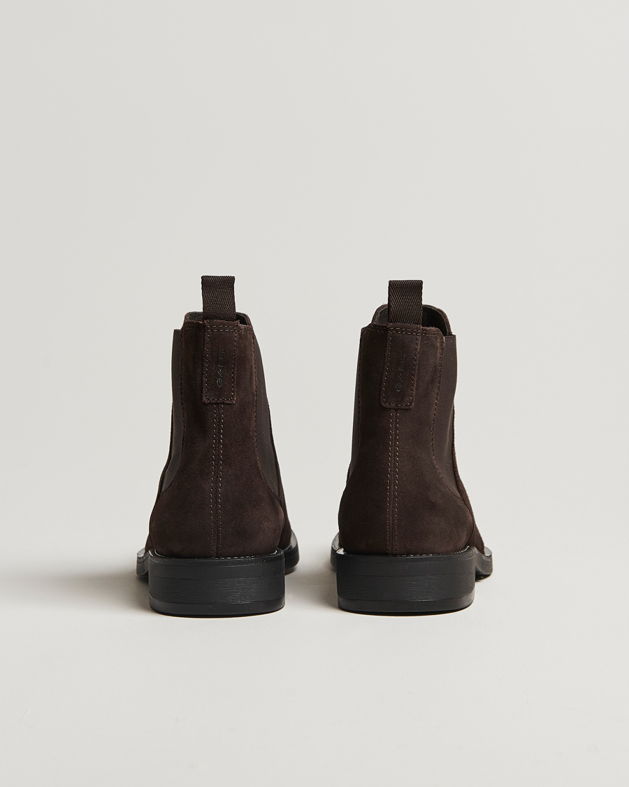 Men | GANT Rizmood Suede Chelsea Boot Dark Brown | GANT | Rizmood Suede Chelsea Boot Dark Brown