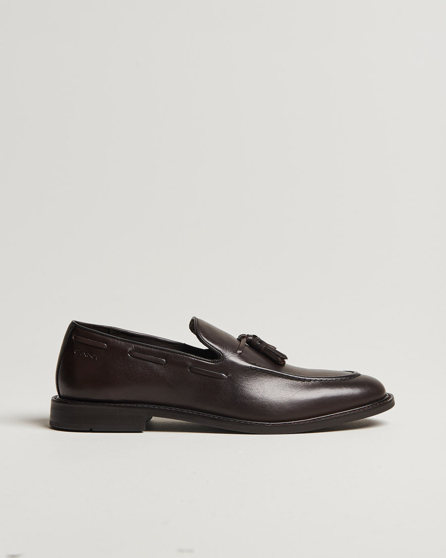 Men | GANT Lozham Leather Tassle Loafer Dark Brown | GANT | Lozham Leather Tassle Loafer Dark Brown