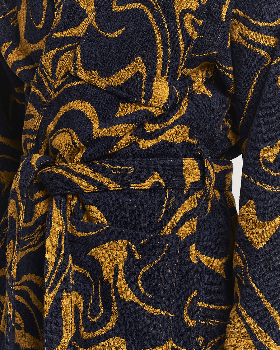 Men | OAS Marble Robe Black/Yellow | OAS | Marble Robe Black/Yellow