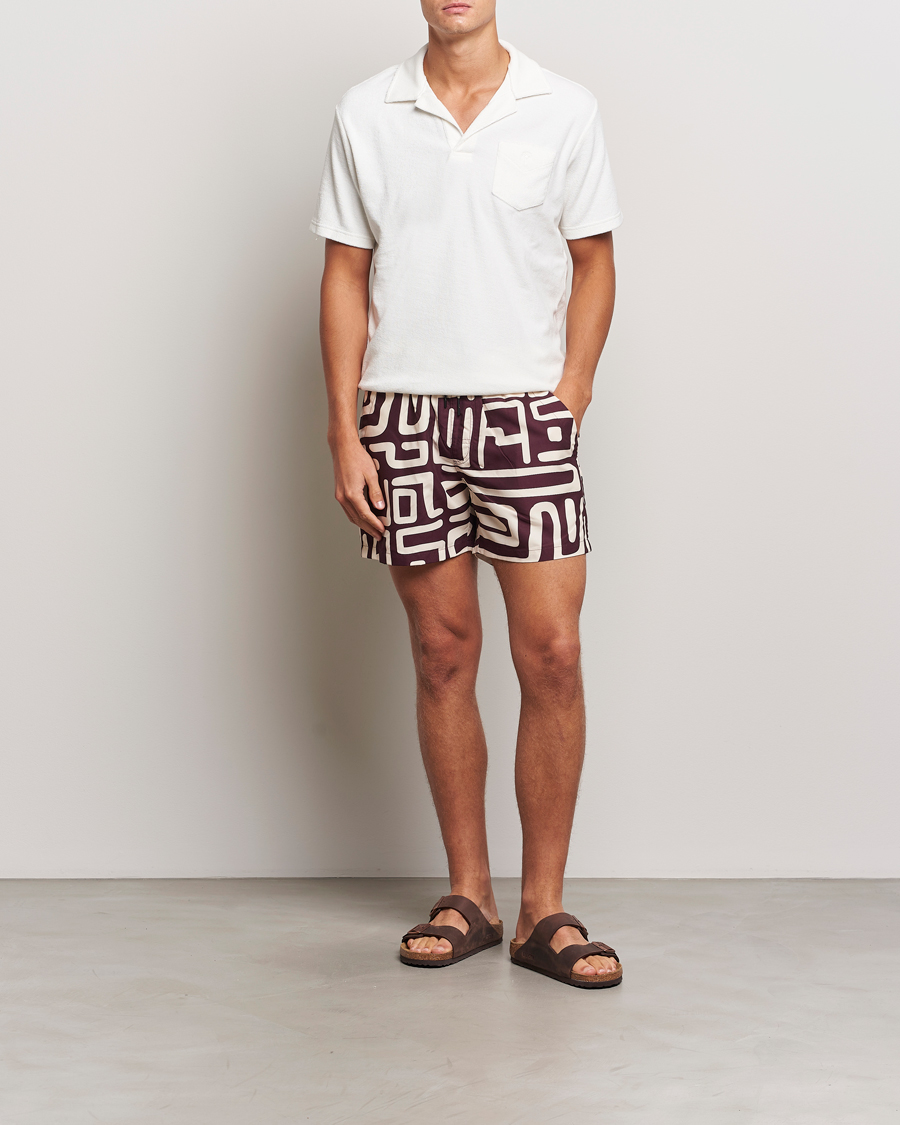 Men | Swimwear | OAS | Kalahara Swim Shorts Brown/Beige