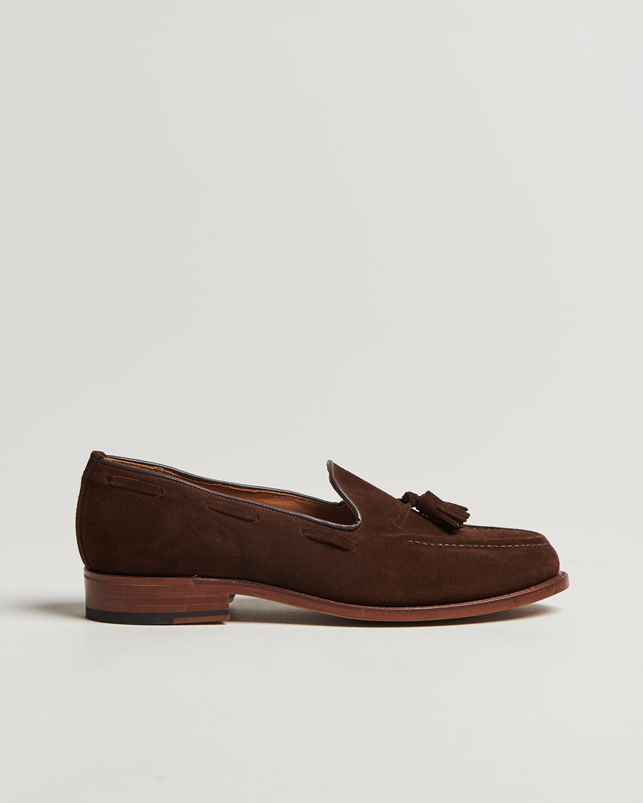 Men | Sanders Finschley Suede Tassel Loafer Polo Snuff | Sanders | Finschley Suede Tassel Loafer Polo Snuff