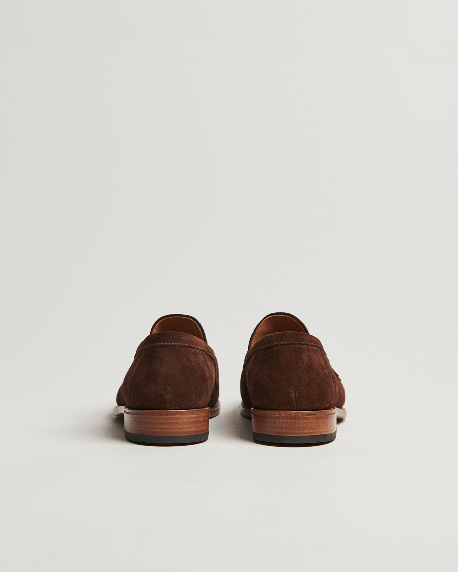 Men | Loafers | Sanders | Aldwych Suede Penny Loafer Polo Snuff