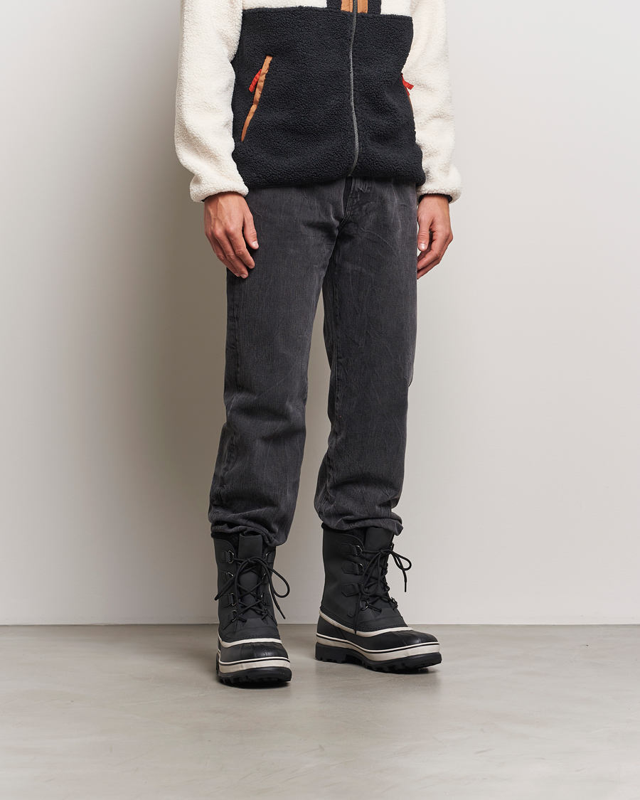 Men | Boots | Sorel | Caribou WP Felt Lined Leather Boots Black