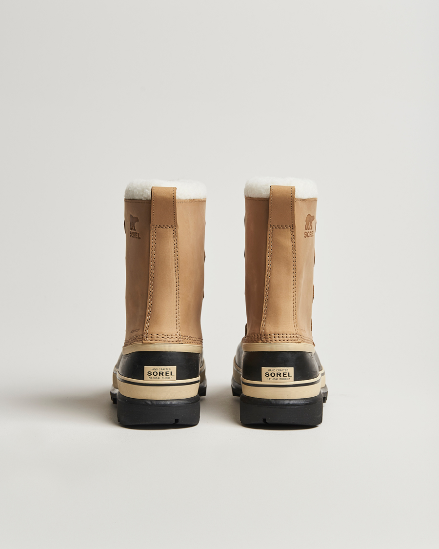 Men | Boots | Sorel | Caribou WP Felt Lined Leather Boots Buff