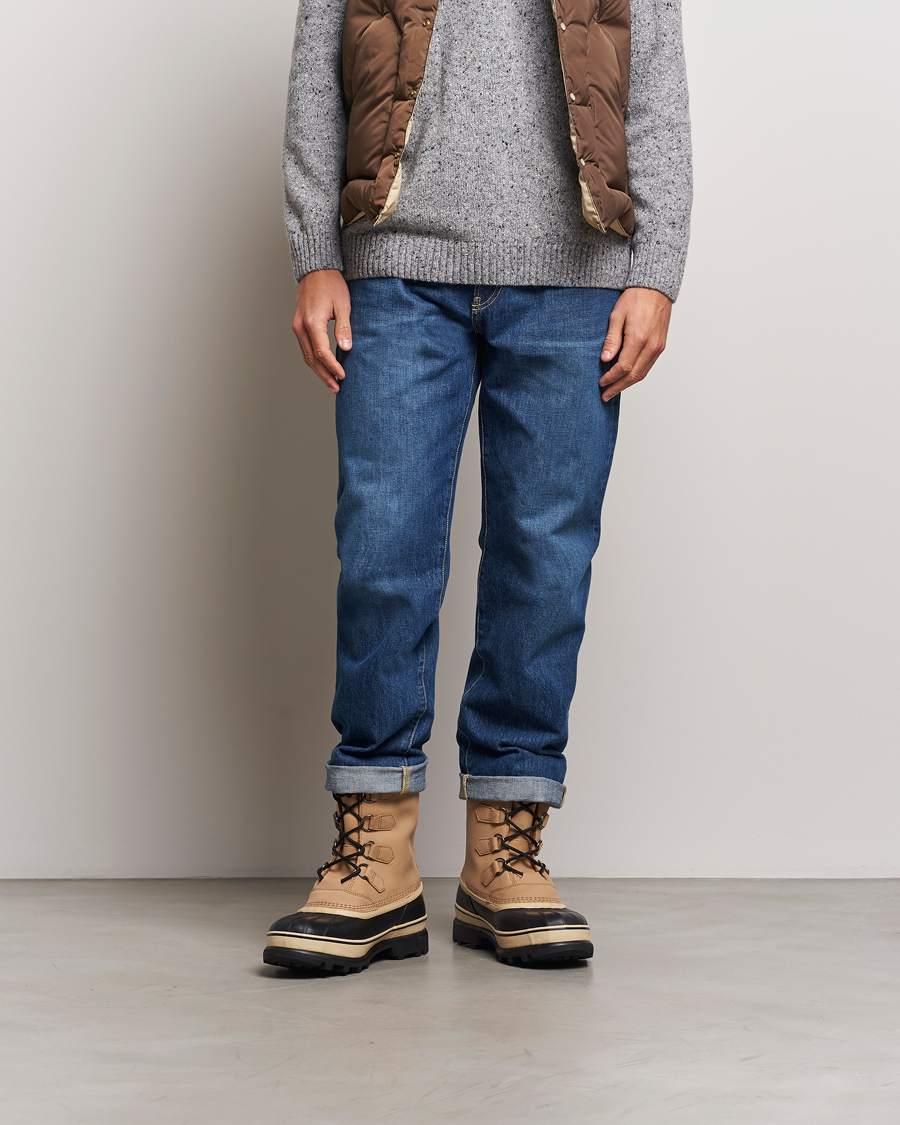Men | Boots | Sorel | Caribou WP Felt Lined Leather Boots Buff
