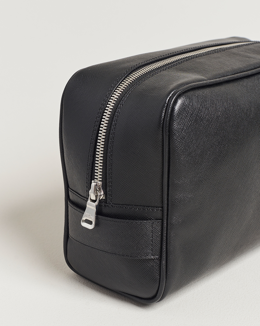 Men | Bags | Oscar Jacobson | Grooming Leather Case Black