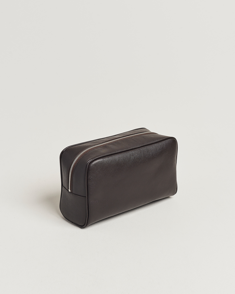 Men | Bags | Oscar Jacobson | Grooming Leather Case Forastero Brown