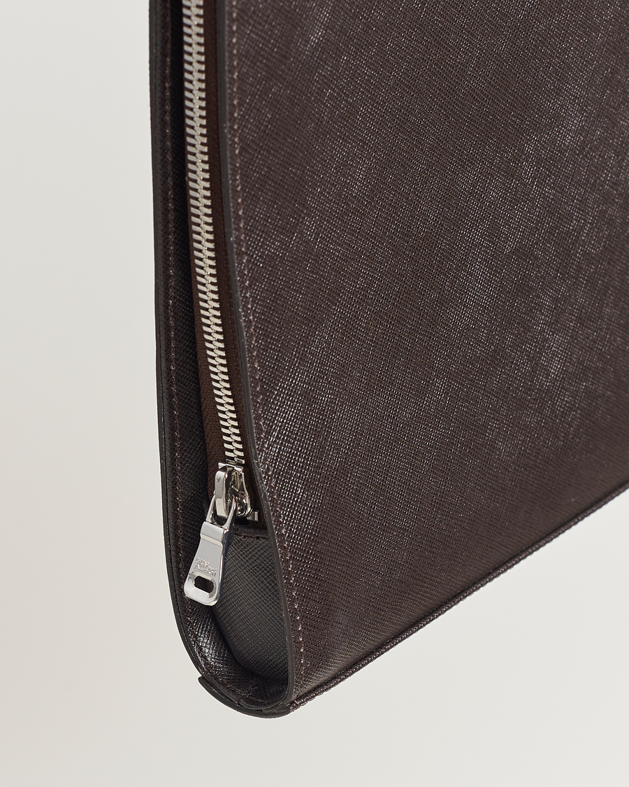 Men | Bags | Oscar Jacobson | Laptop Leather Holder Forastero Brown