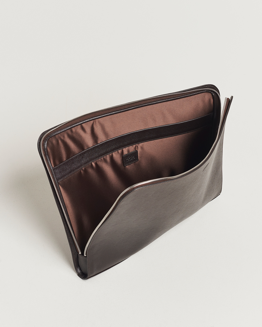 Men | Bags | Oscar Jacobson | Laptop Leather Holder Forastero Brown
