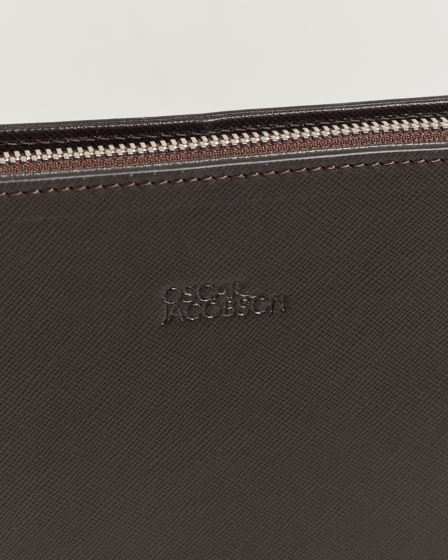Men | Bags | Oscar Jacobson | Laptop Leather Holder Forastero Brown