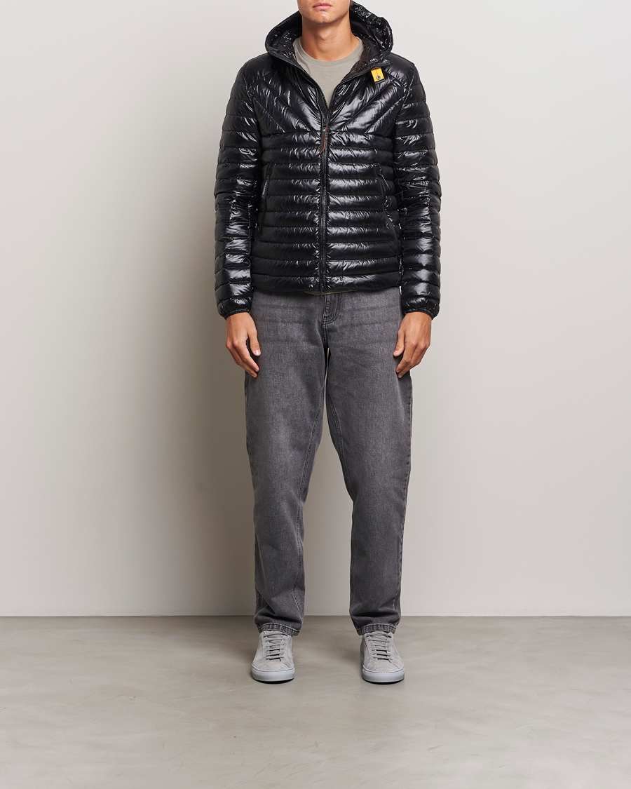 Men | Coats & Jackets | Parajumpers | Miroku Techno Puffer Hodded Jacket Black