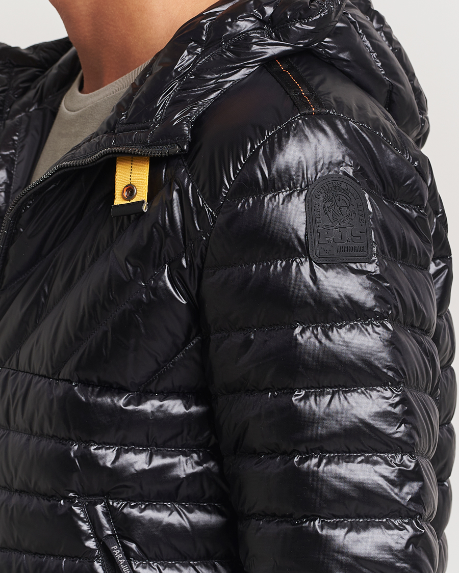 Men | Coats & Jackets | Parajumpers | Miroku Techno Puffer Hodded Jacket Black