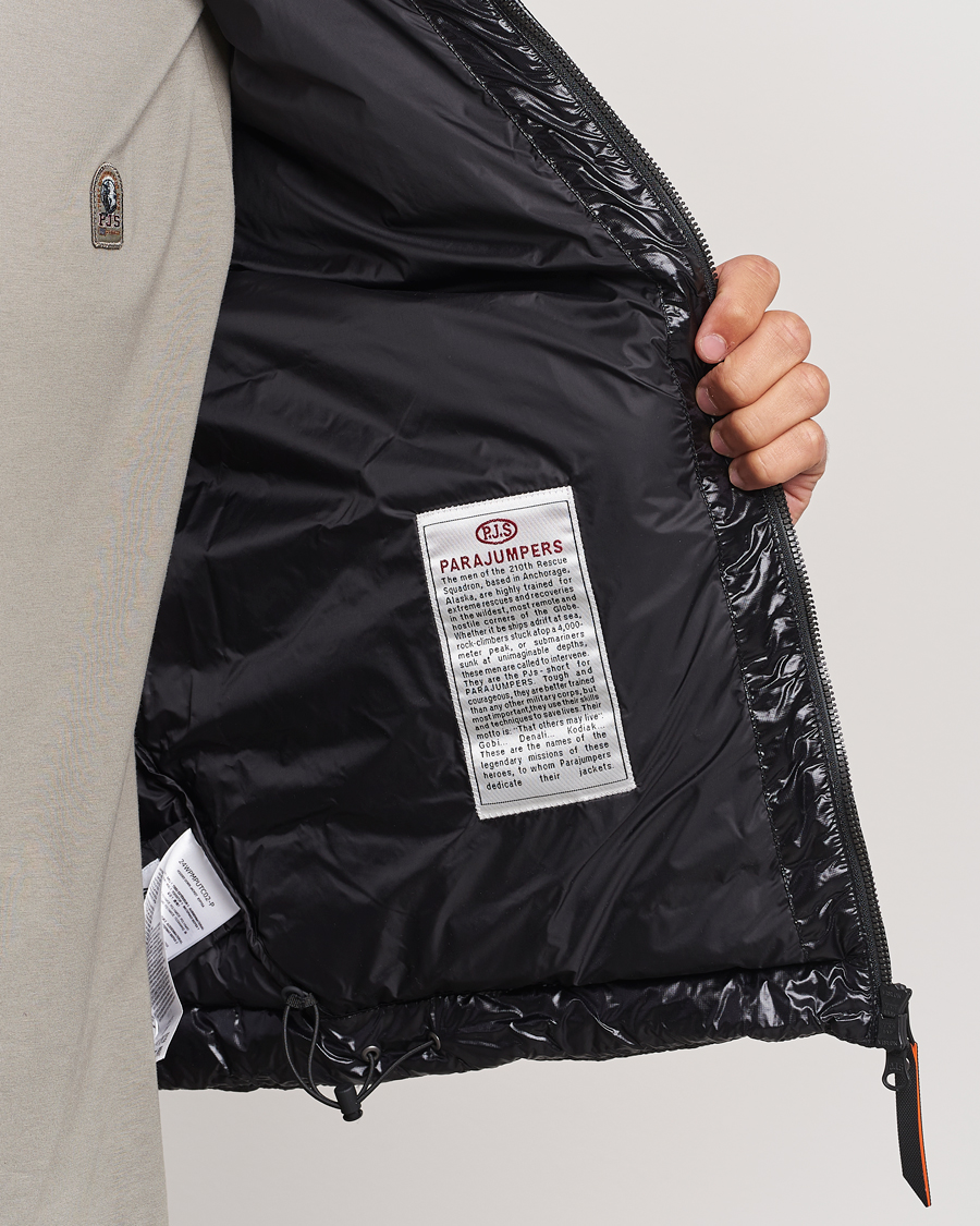 Men | Coats & Jackets | Parajumpers | Miroku Techno Puffer Hodded Jacket Black