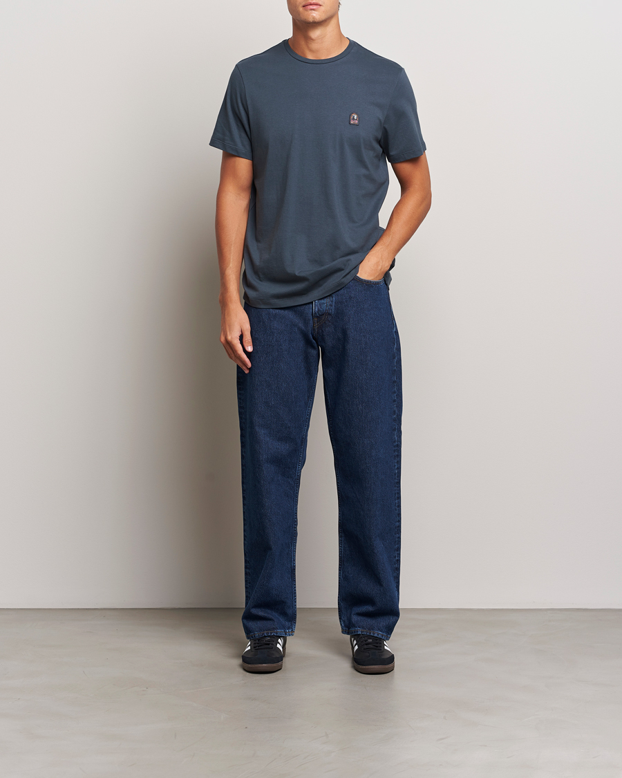 Men | T-Shirts | Parajumpers | Basic Patch T-Shirt Dark Avio