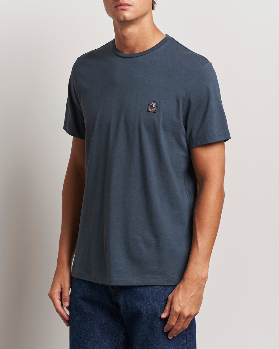 Men | T-Shirts | Parajumpers | Basic Patch T-Shirt Dark Avio