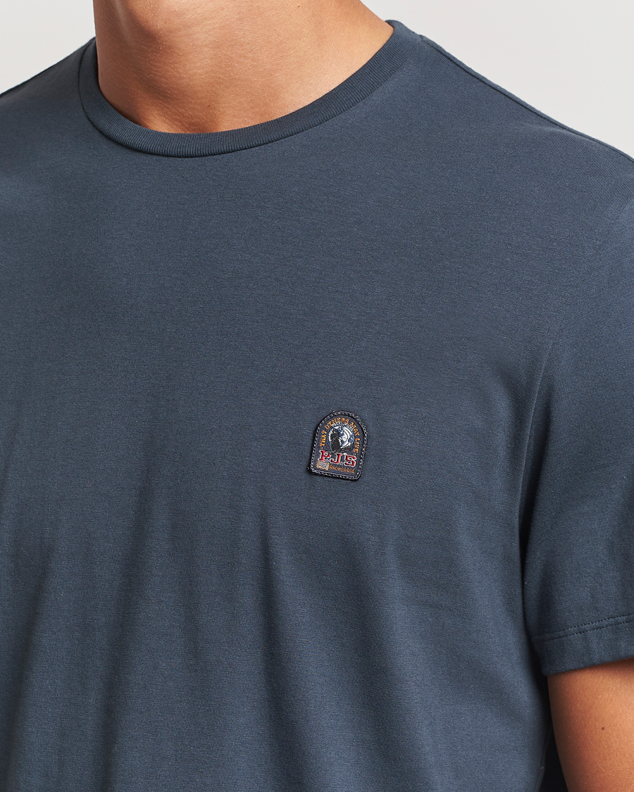 Men | T-Shirts | Parajumpers | Basic Patch T-Shirt Dark Avio